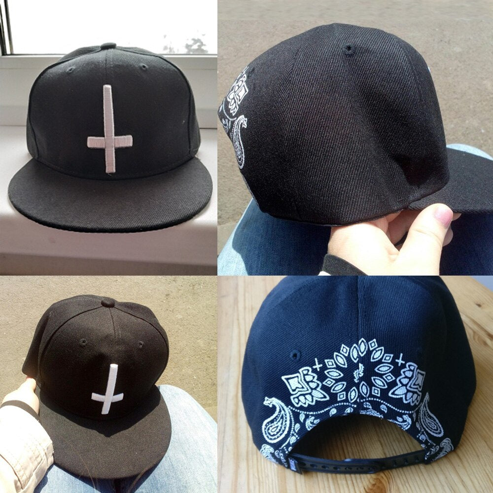 New Unisex Hip Hop Sport Baseball Hats Snap Back Snapback Simple Crossed Adjustable Canvas Cap Casual Harajuku Summer Hot