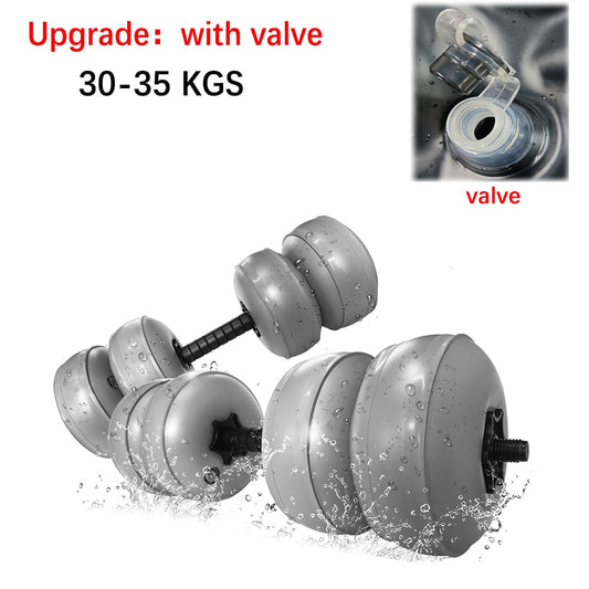 Travel Weight Dumbbell Set For Man Adjustable Free Water Dumbbells 30-35 KG Exercise Home Fitness Weightlifting Training