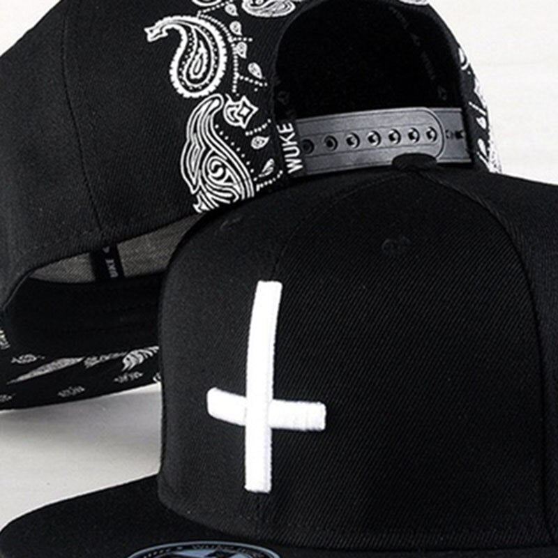 New Unisex Hip Hop Sport Baseball Hats Snap Back Snapback Simple Crossed Adjustable Canvas Cap Casual Harajuku Summer Hot