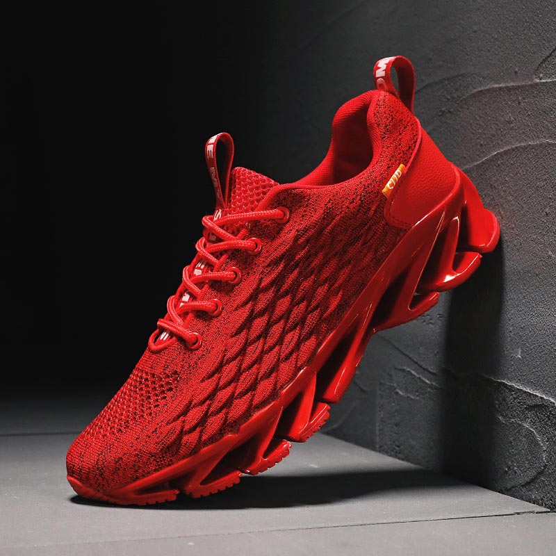 Large Size Summer Outdoor Men's Shoes Sport Men Sports Shes Women Rubber Hard-wearing Men Sneakers Men's Running Red GMB-0131