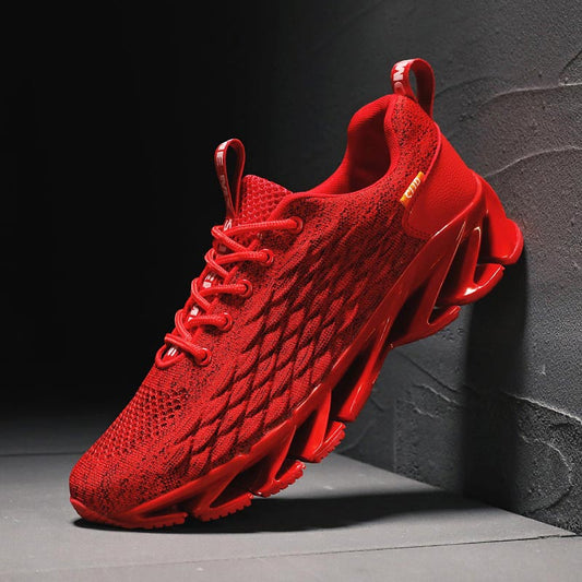 Large Size Summer Outdoor Men's Shoes Sport Men Sports Shes Women Rubber Hard-wearing Men Sneakers Men's Running Red GMB-0131