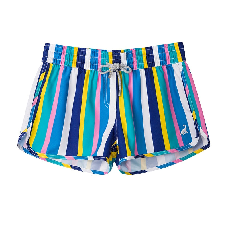 Surfcuz Women Summer Beach Board Shorts Casual Print Swimming Trunk Quick Dry Female Surfing Sports Swim Shorts Lady Boardshorts