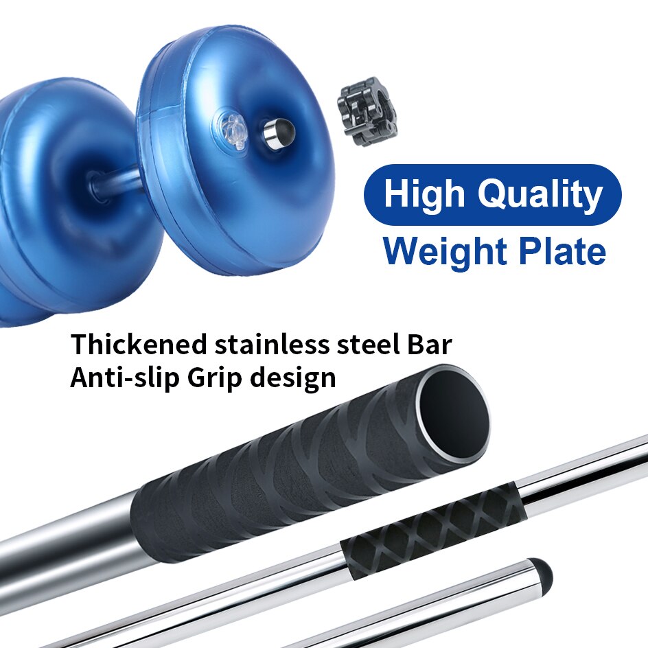 Travel Weight Dumbbell Set For Man Adjustable Free Water Dumbbells 30-35 KG  Exercise Home Fitness Weightlifting Training